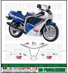 GSXR 750 1988 WHITE BLUE